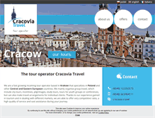 Tablet Screenshot of cracovia-travel.com